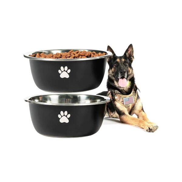 2 Pack Stainless Steel Dog Bowls for Large Giant Dogs 170oz Food and Water Combination