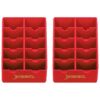 2 Pack Styrene Clipper Blade Rack Storage Tray Holds 10 Blades Red