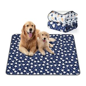 2 Pack Washable Puppy Training Pads 36x41 Inch Super Absorbing Leakproof Pet Mats