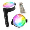 2 Pack Water-resistant USB Rechargeable LED Dog Collar Lights with 7 Color Options