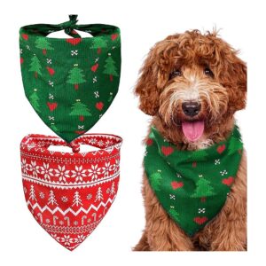 2-Pack of Happy New Year Dog Bandanas with Classic Printing