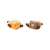 2 Pack of No Stuffing Squeaky Dog Toys for Small Medium Dogs and Teething Puppies