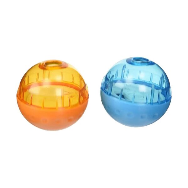 2 Pack of Treat Ball Dog Toys with Adjustable Treat Release