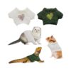 2 Piece Knitted Pet Sweater Costume for Dutch Pigs Minks and Other Small Animals