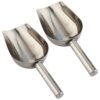 2 Piece Stainless Steel Scoop For Home Pet Food Feeding And Storage