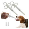 2 Pieces Pet Feeding Dispenser Kit with Soft Tip for Pill and Liquid Feeding