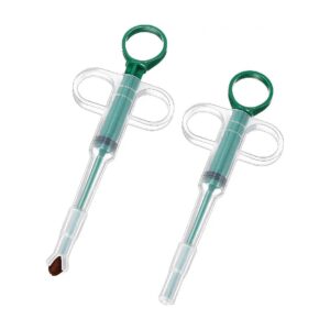 2 Pieces Pet Pill Feeding Syringes for Small Cats and Dogs