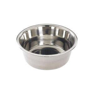 2 Quart Rust Resistant Stainless Steel Mirror Finish Cat and Dog Bowl for Small Pets