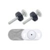 2 Set Baby Gate Adapters with 10mm M10 Threaded Spindle Rods