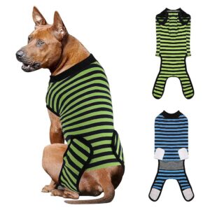 2-Style Dog Recovery Shirt After Surgery Hot Spots Bandage Protection XL Pack