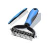 2-in-1 Comb with Metal and Rubber Teeth for All Hair Types