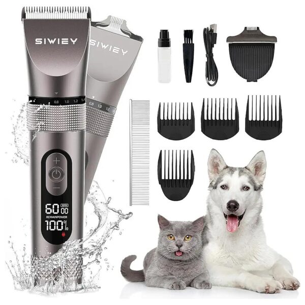 2 in 1 Dog Grooming Clippers with Trimmer for Thick Coats and Precise Edging