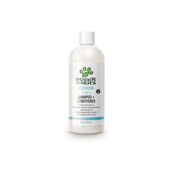 2 in 1 Dog Shampoo for Cleansing, Conditioning, and Moisturizing Coat and Skin