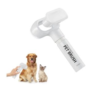 2 in 1 Pet Bath Brush with Soap Dispenser for Efficient Dogs and Cats Cleaning