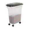 20 Liter Airtight Pet Food Storage Container with Wheels and Flip-Up Lid for Fresh Food