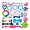 20 Pack Puppy Toy Variety for Small Breeds with Teething Rings and Rope Toys