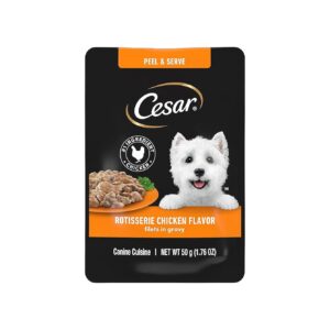 20-Pack of Wet Dog Food Mini-Pouches with Rotisserie Chicken Flavor