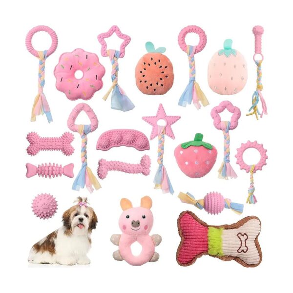 20 Pcs Puppy Teething Chew Toys for Small Dogs Cleaning Doggy Teeth