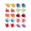 20-Piece Pet Hair Bow Set with Rubber Bands for Dogs, Cats, and More