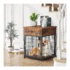 20"L x 3"W x 4"H Dog Crate Furniture with Durable Top and Easy Assembly