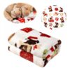 21x30 Inch Washable Fleece Pet Blanket for Small Dogs and Cats, Cozy Throw Blanket