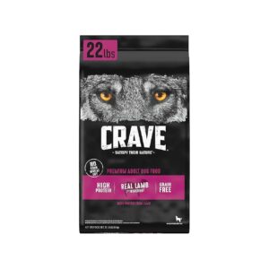 22 Pound Bag Grain Free Adult Dog Food with Lamb and Real Protein