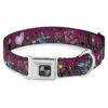 23" Neck Dog Collar with Buckle Closure - Pink Design