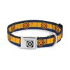 23" Polyester Dog Collar with X-Men Cyclops Pattern and Seatbelt Style Buckle