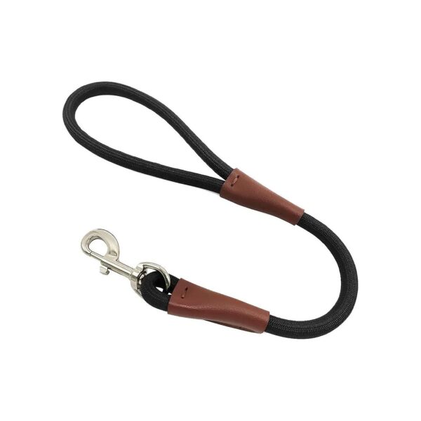 24 Inch Leash for Medium Large Dogs - Short Dog Leash with Classic Colors and Nylon Rope