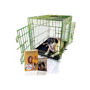 24 Inch Luxury Dog Crate with Free Training Ebook and Calming Music