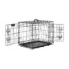 24 Inch Wire Dog Crate with Removable Tray and Floor Protecting Feet