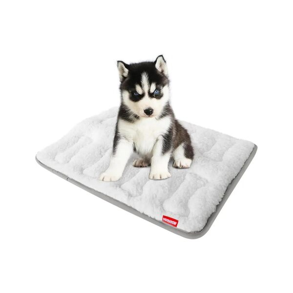 24'' X 18'' Dog Crate Mat with Soft Plush Bed Pad and Machine Washable Design