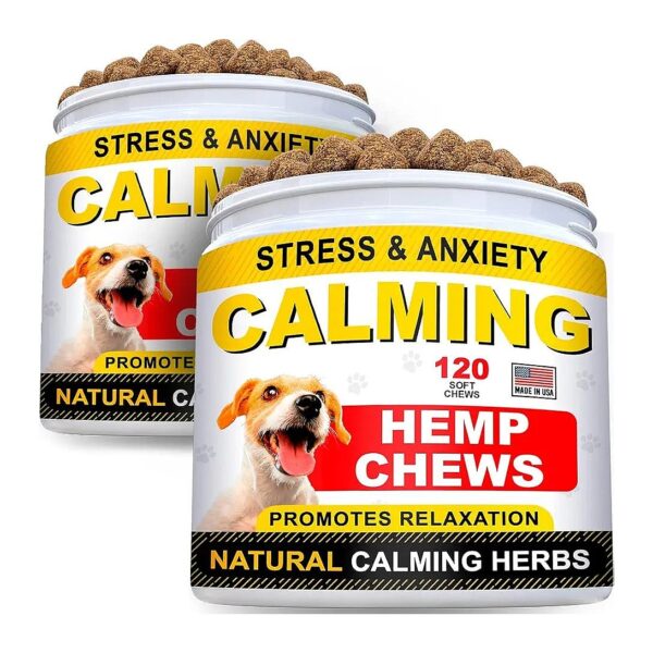 240-Count Hemp Dog Chews for Anxiety Relief and Sleep Aid