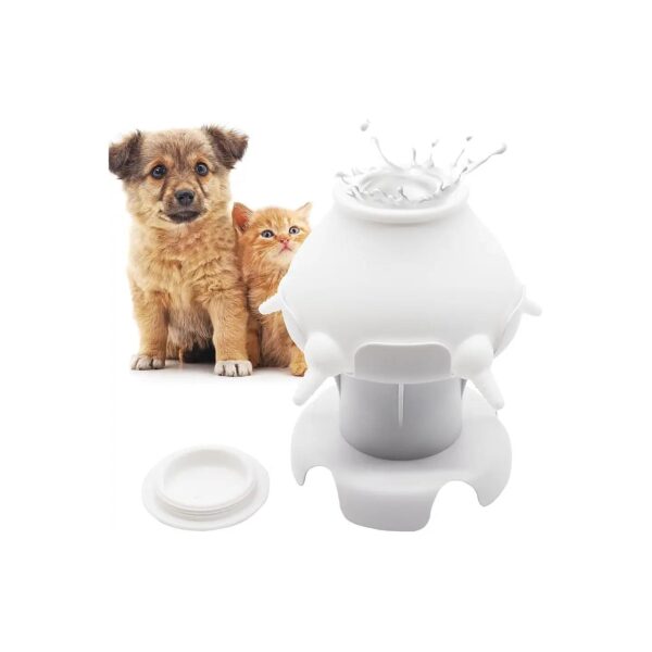 240ml Silicone Milk Bowl for Kitten Puppy Rabbit Feeding