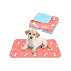 24x16 Grey and Orange Dog Training Pads for Small Breed Pets