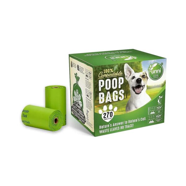 270 Count Compostable Dog Poop Bags for Home and Commercial Use