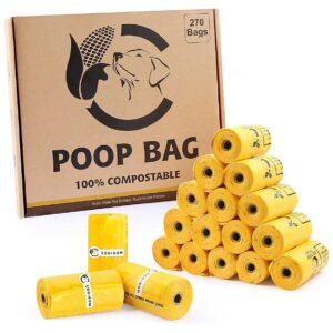 270-Count Eco-Friendly Compostable Dog Poop Bags for Large and Small Dogs