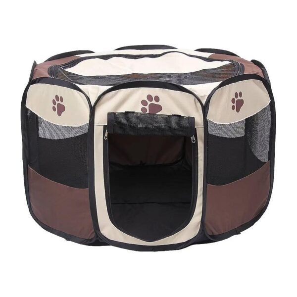 28x28x18 Pet Playpen with Waterproof Oxford Cloth for Dogs Cats and Rabbits