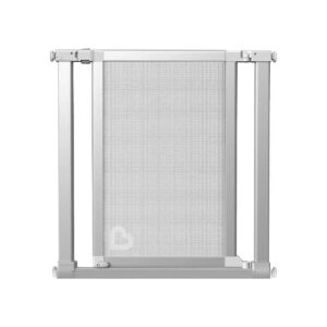 29x5 Inch Steel and Mesh Baby Gate for Stairways and Wide Doorways