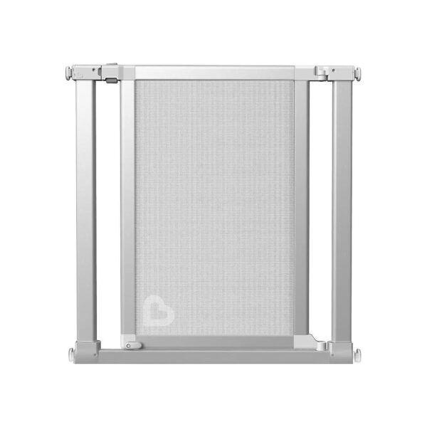 29x5 Inch Steel and Mesh Baby Gate for Stairways and Wide Doorways