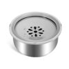 2L Large Slow Drinking No Spill Stainless Steel Water Bowl for Dogs