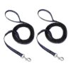 2Pack Dog Leash 8ft with Double Handles and Shock-Absorbing Bungee Heavy Duty Nylon Rope