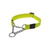 3/4-Inch Reflective Yellow Nylon Choke Collar for Large Breeds Obedience Training