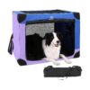 3 Door Dog Kennel Collapsible Soft Crate for Large Pets Indoor Outdoor Use Portable