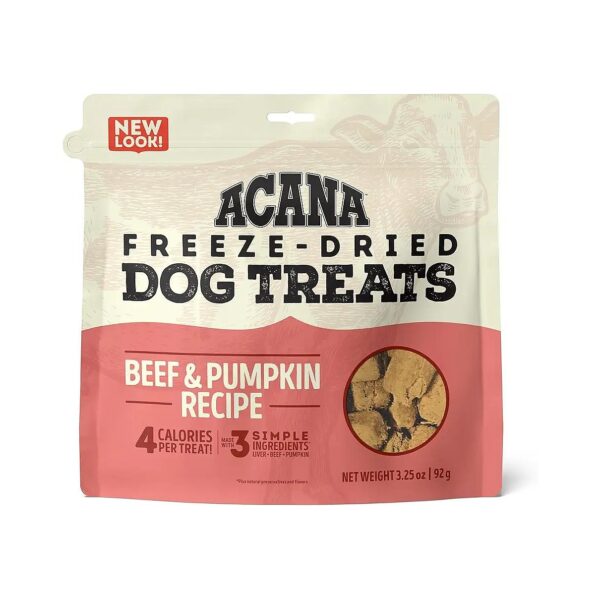 3-Ingredient Freeze Dried Beef and Pumpkin Dog Treats