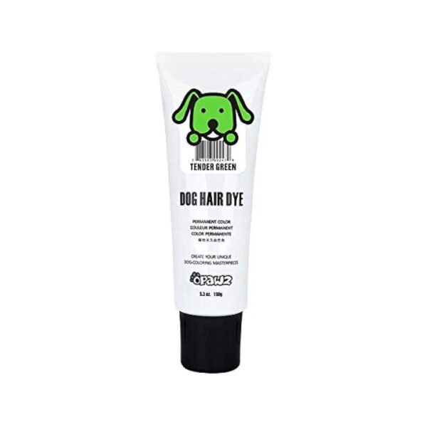 3 Oz Tube of Semi-Permanent Green Hair Dye for Dog Grooming