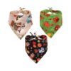 3 PCS Pack 100% Cotton Large Dog Bandana Triangle Bibs Accessories for Pets