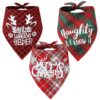 3 Pack Bandanas for Christmas, Dogs and Cats, Small to Large Size