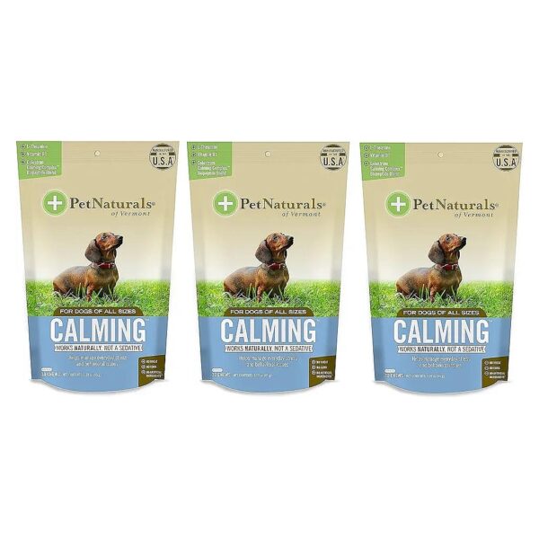 3 Pack Calming Chew for Dogs with Natural Behavior Support