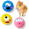 3 Pack Latex Squeaky Balls, Natural Latex, Soft Puppy Toys